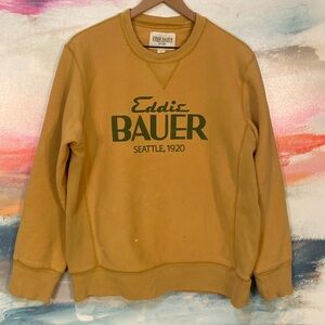 🔥GTC🔥2011 Eddie Bauer Seattle Reverse Weave Cotton Blend Distressed Sweatshirt